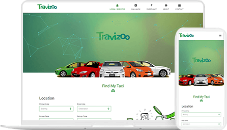 travizoo website mockup